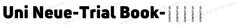 Uni Neue-Trial Book字体转换